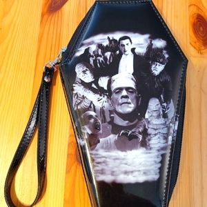 Rock Rebel Universal Monsters glitter coffin wallet